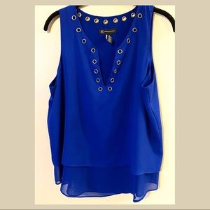 INC Sleeveless V-Neck Top